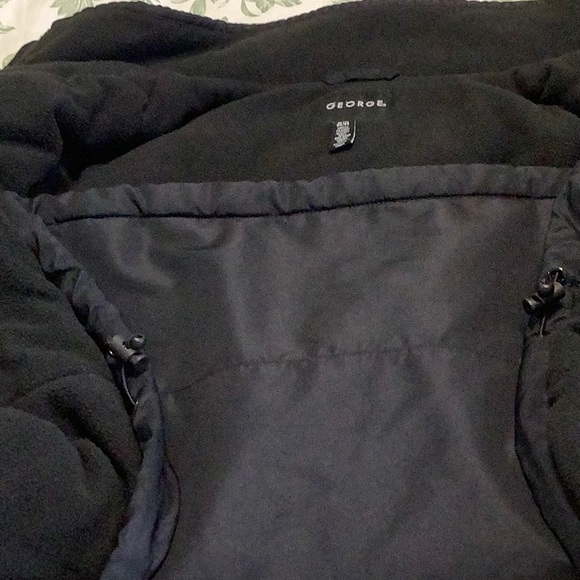 🦋. GEORGE black nylon, fleece lined jacket, size LX (46-48) - Picture 9 of 12